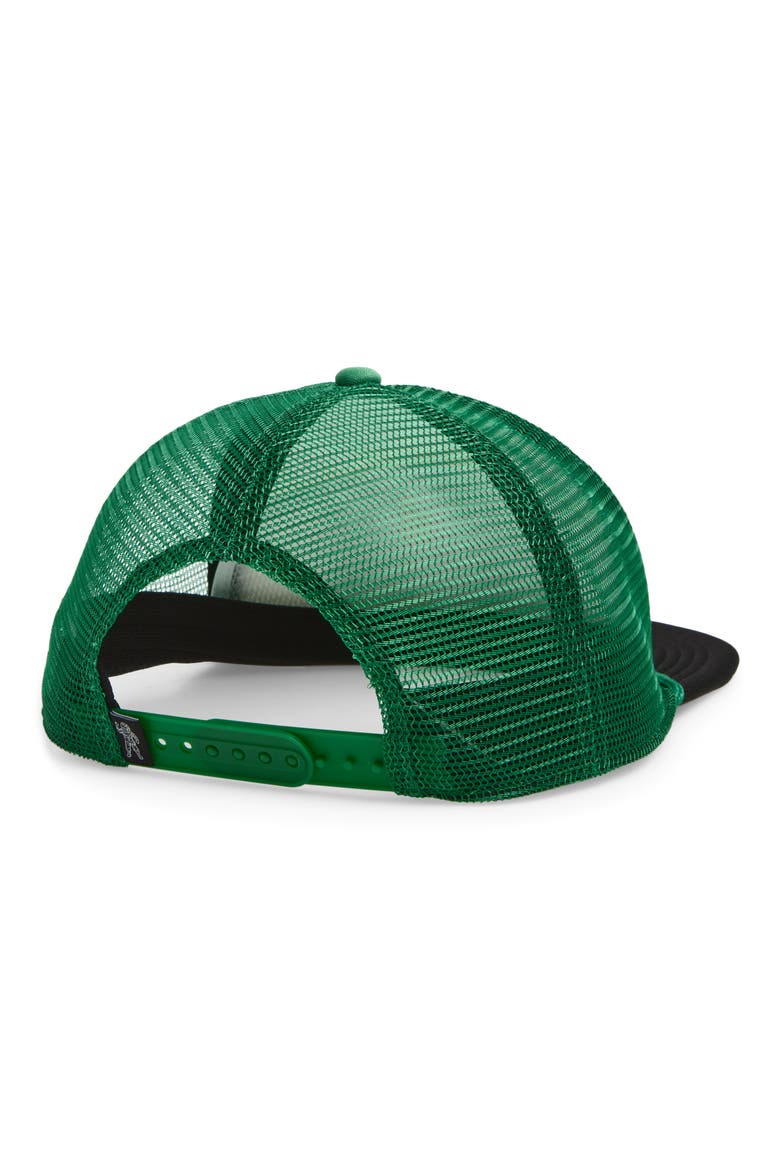Curve Trucker Hat, Alternate, color, BLACK