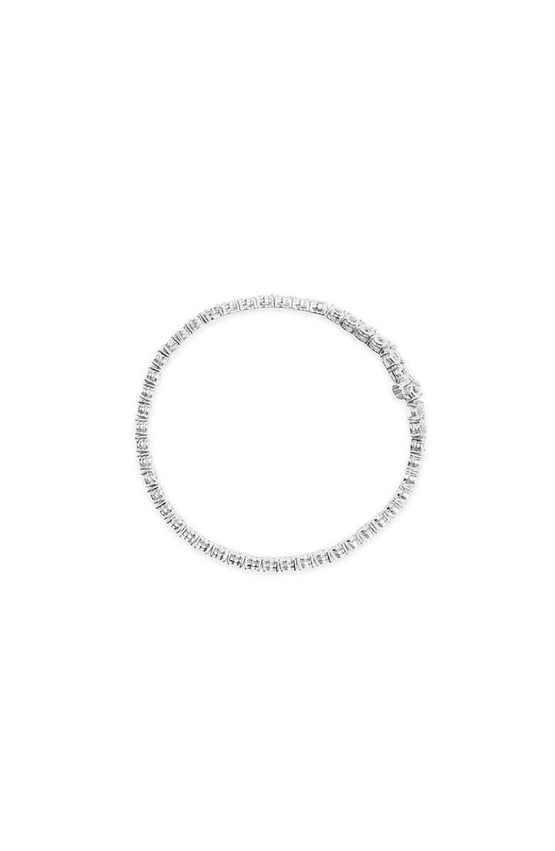 Haus of Brilliance 10K Gold over Silver 1.0 Cttw Diamond Miracle Tennis Bracelet, Alternate, color, Silver