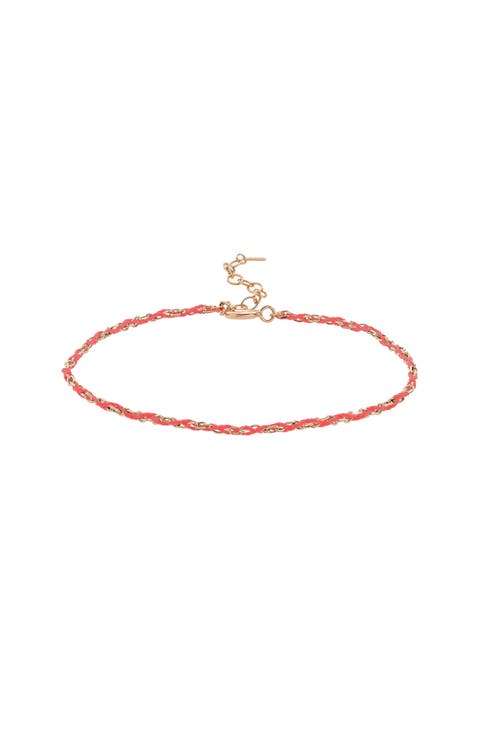 Sterling Silver 18k Gold Plated Katarina String Bracelet