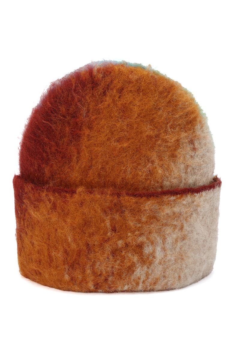 Pixel Gradient Beanie, Alternate, color, TIBETAN RED GRADIENT