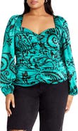 City Chic Loretta Ruched Top