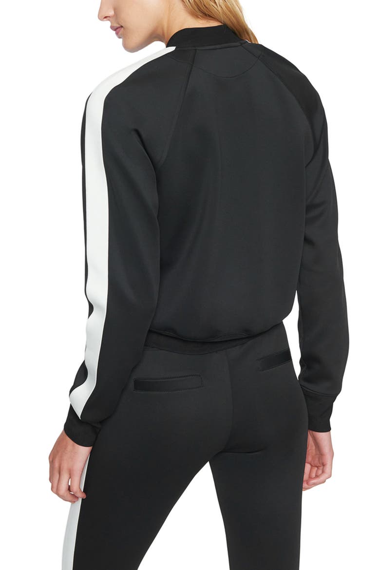 Stripe Track Jacket, Alternate, color, BLACK/ WHITE