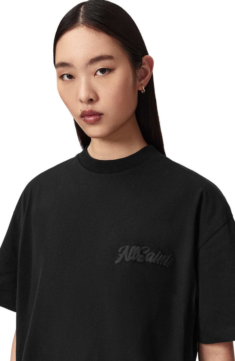AllSaints Odyssey Cotton Graphic T-Shirt, Alternate, color, Black