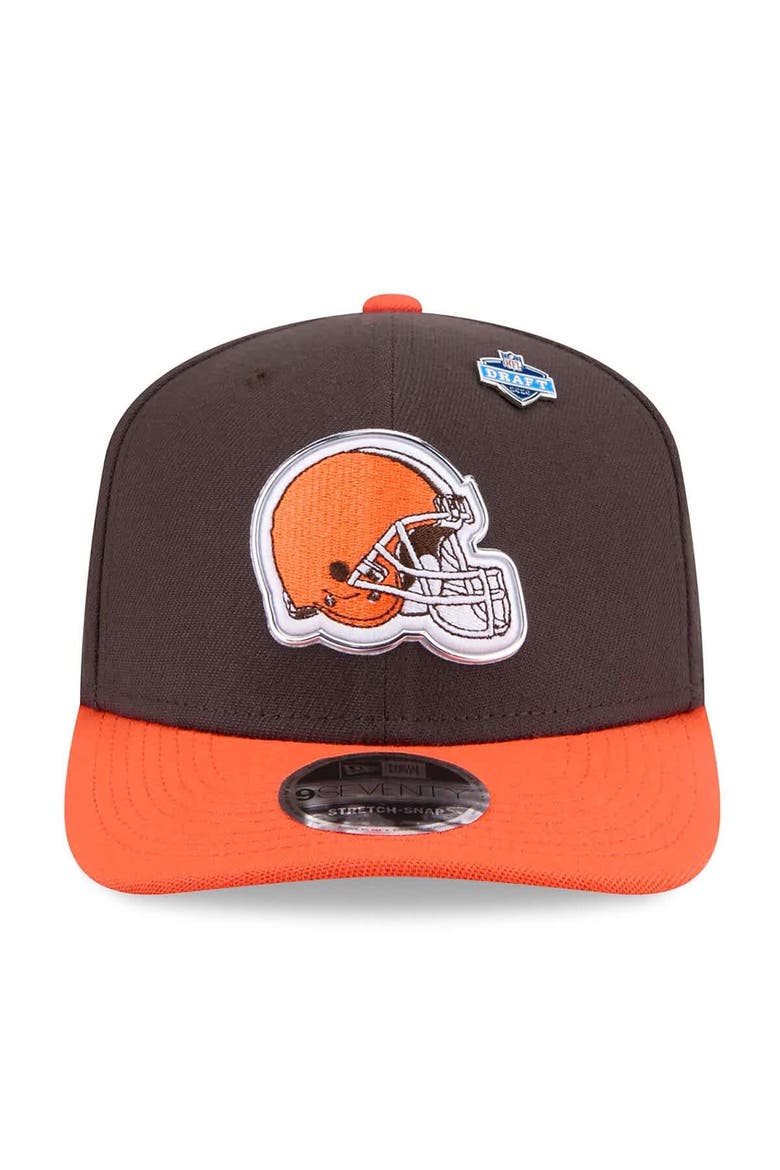 Men's New Era  Brown/Orange Cleveland Browns 2026 NFL Draft 9SEVENTY Adjustable Hat, Alternate, color, Brown