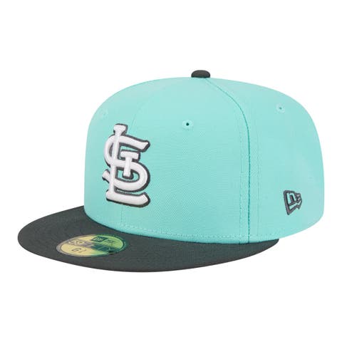 Men's New Era Turquoise/Charcoal St. Louis Cardinals Two-Tone Color Pack 59FIFTY Fitted Hat