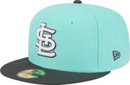 New Era Men's New Era Turquoise/Charcoal St. Louis Cardinals Two-Tone Color Pack 59FIFTY Fitted Hat