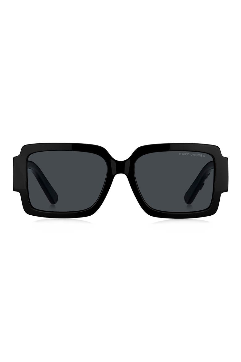 55mm Gradient Rectangular Sunglasses, Main, color, 080S-2K
