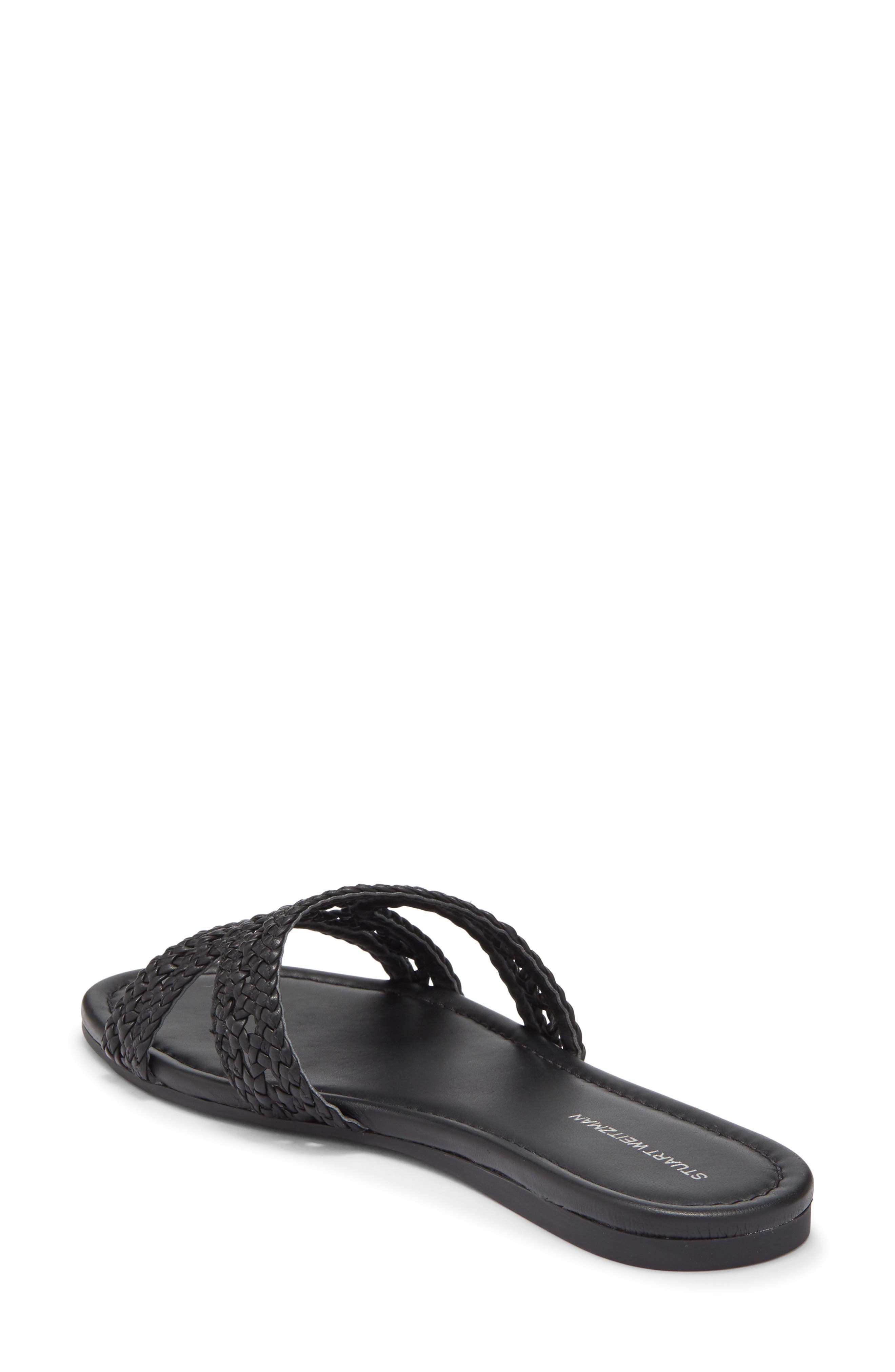 Stuart Weitzman Briar Slide Sandal, Alternate, color, Black