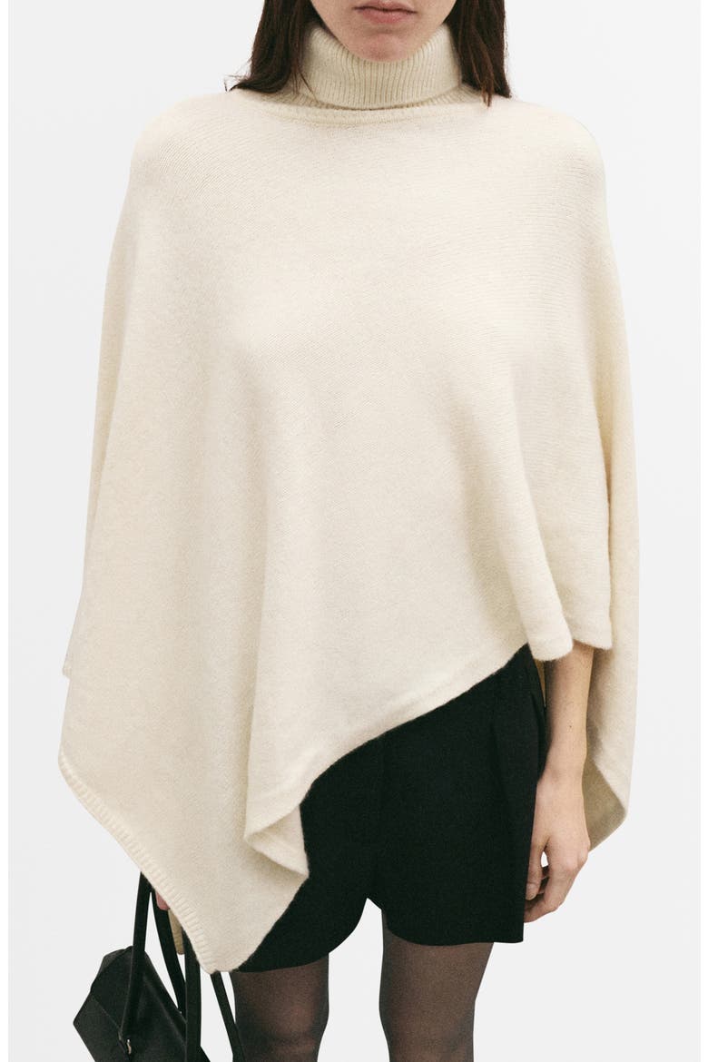 Turtleneck Cape, Main, color, ECRU
