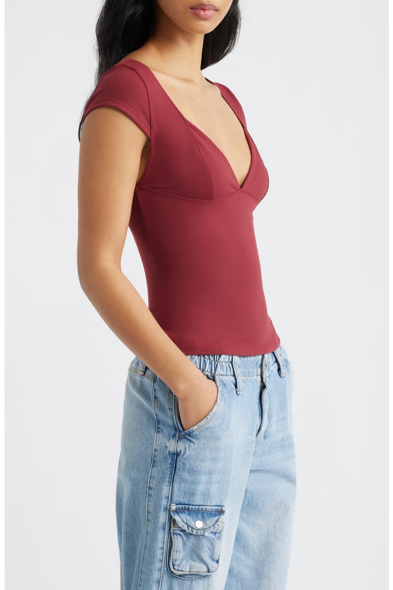 Duo Corset Top, Alternate, color, POMEGRANATE