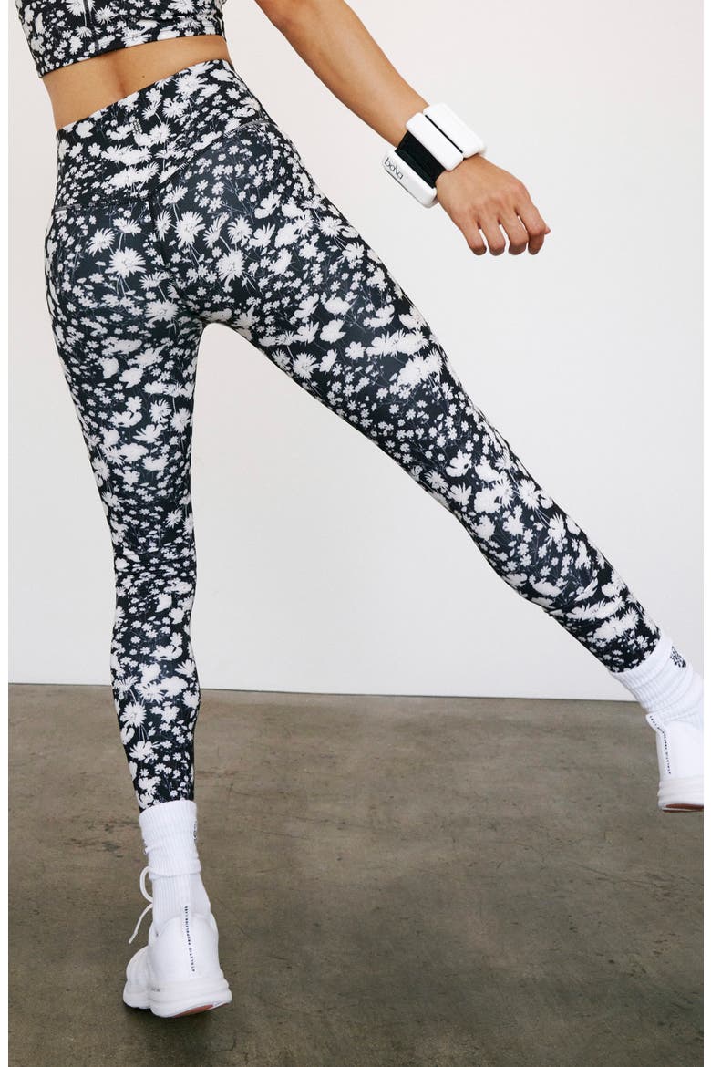 Ashford Lose Control Leggings, Alternate, color, BLACK AND WHITE FLORAL