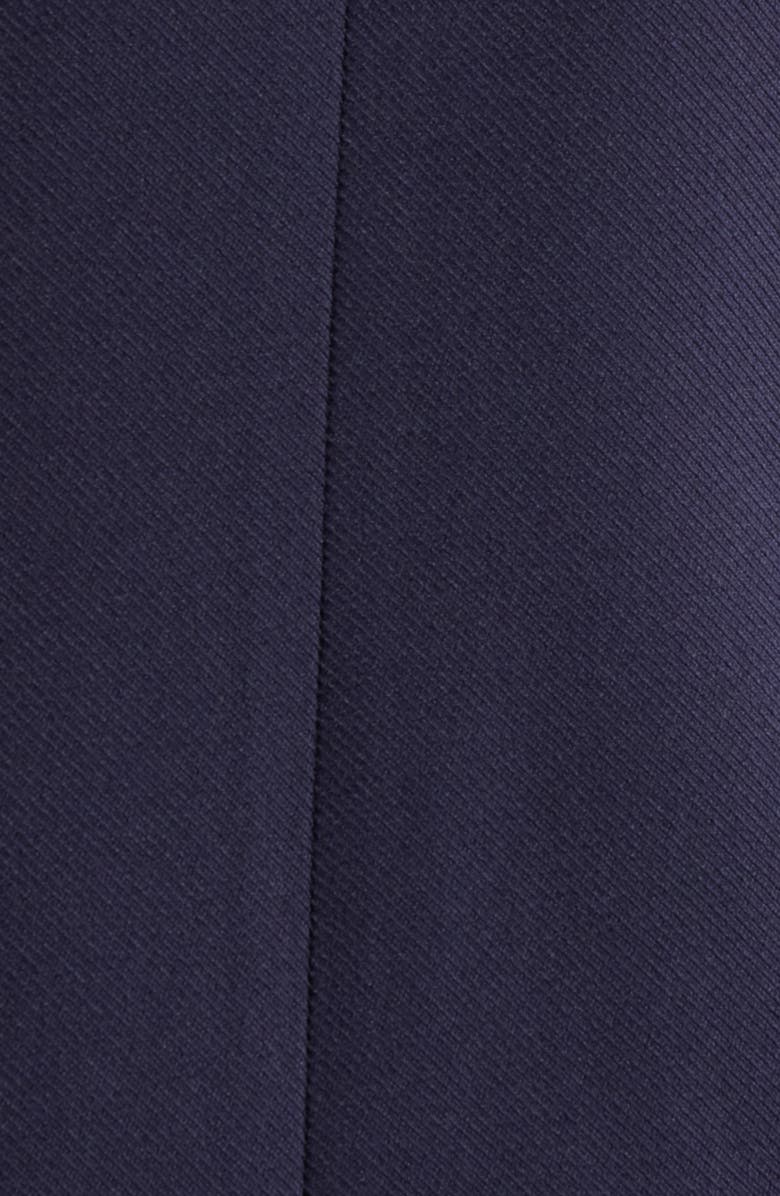 Tahari ASL One-Button Twill Jacket, Alternate, color, Navy