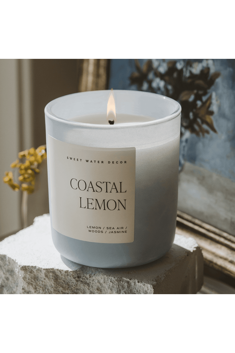 Spring and Summer 15 oz Candles, Alternate, color, Coastal Lemon