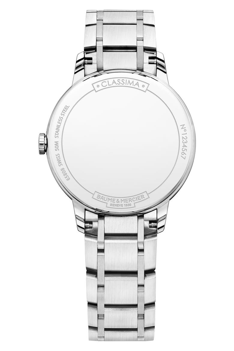 Classima 10335 Automatic Bracelet Watch, 31mm, Alternate, color, WHITE