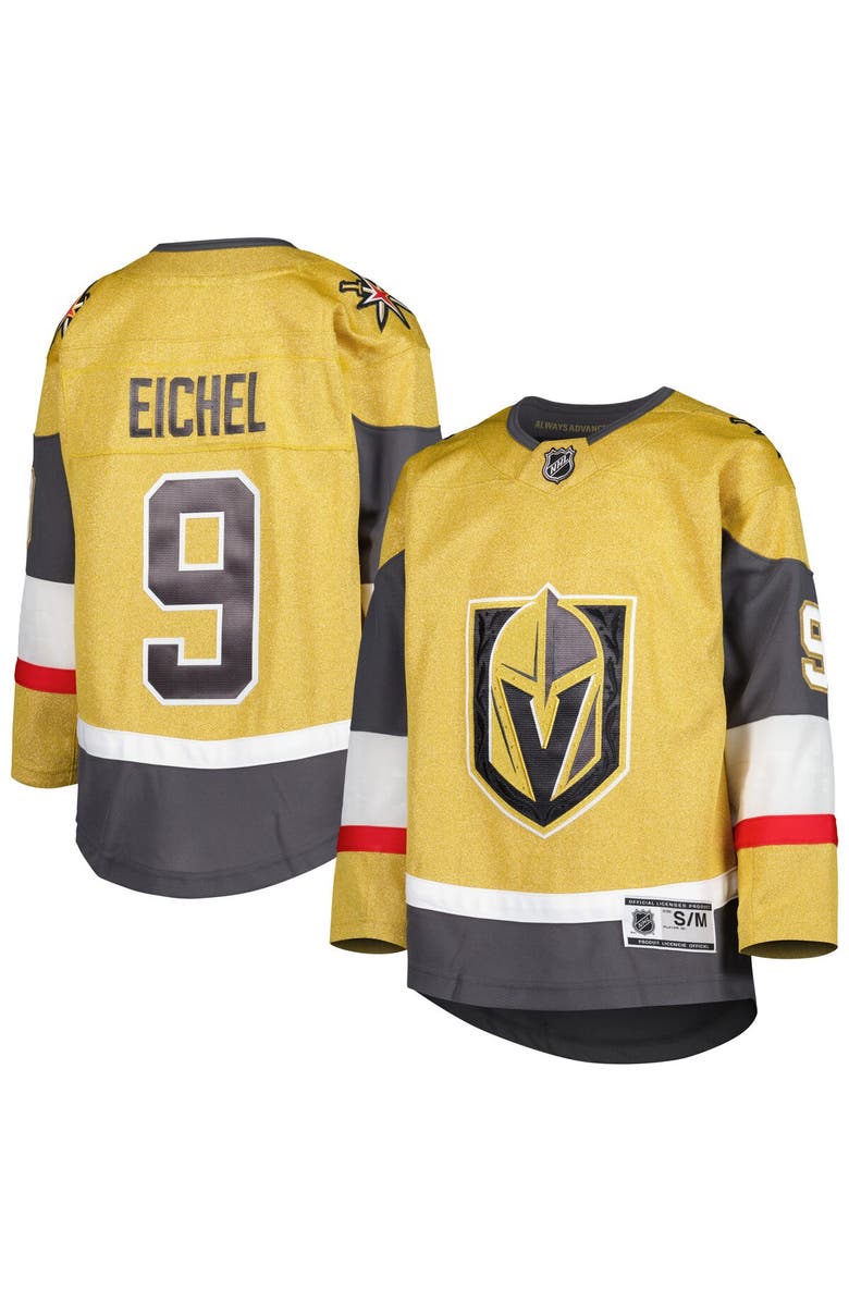 Outerstuff Youth Jack Eichel Gold Vegas Golden Knights Home Premier Player Jersey, Main, color, Gold