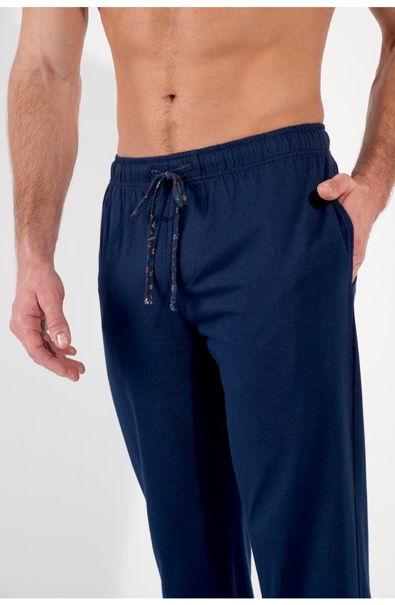 HOM Broceliande Long Pajama Set, Alternate, color, Navy Print