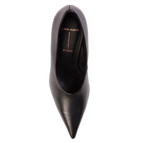 Black Suede Studio Jona 100 Pump In Black
