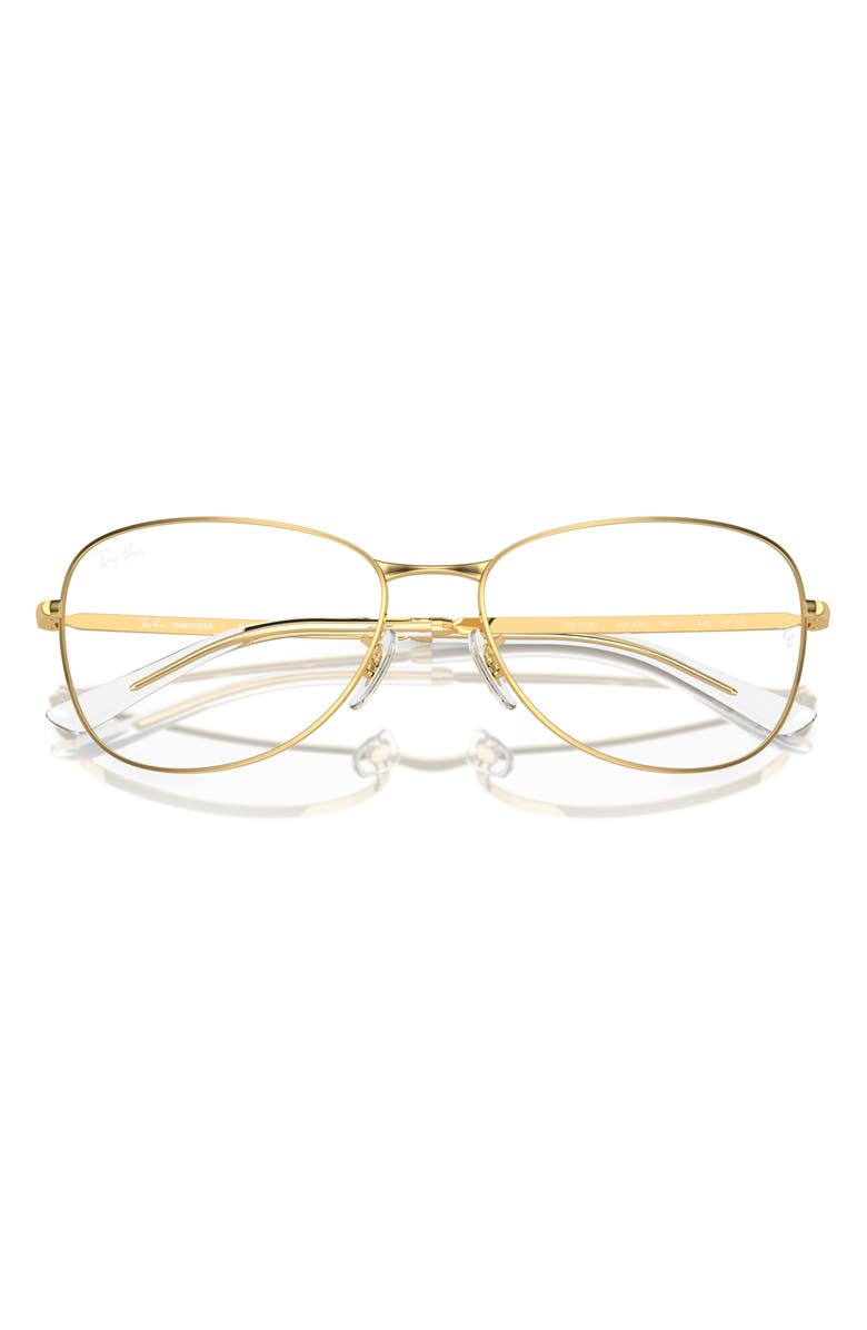 Ray-Ban RB3733 Transitions 56mm Polarized Pilot Sunglasses, Alternate, color,