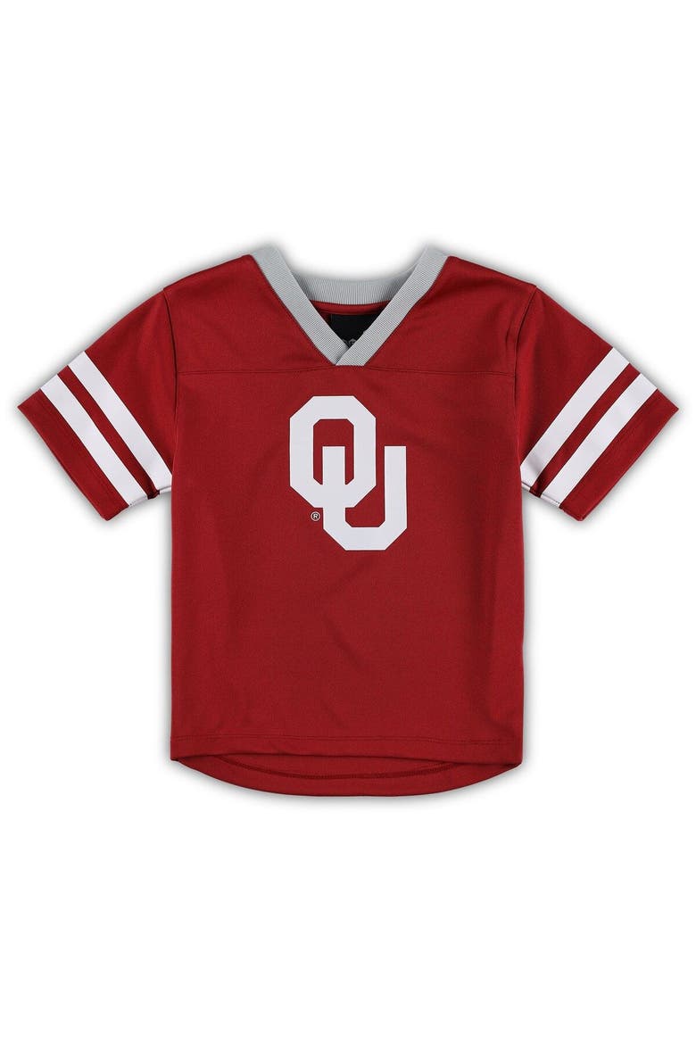 Preschool Crimson/Gray Oklahoma Sooners Red Zone Jersey & Pants Set, Alternate, color, Crimson