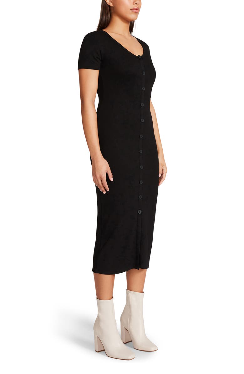 BB Dakota by Steve Madden Knits A Long Story Button-Front Midi Dress, Alternate, color, 