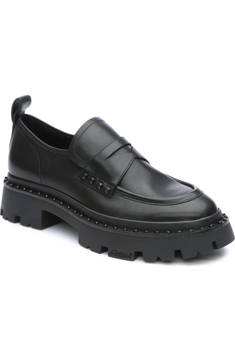 Ash Genial Stud Platform Loafer, Main, color,