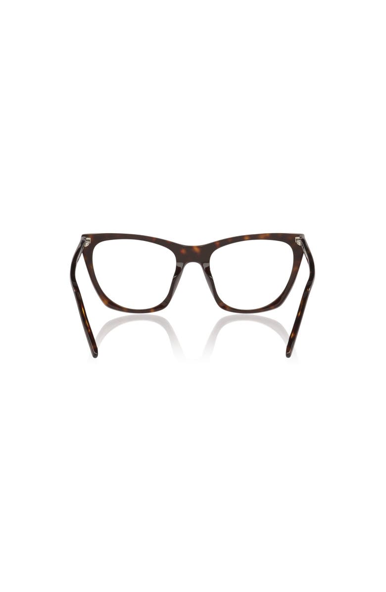 Saint Laurent 55mm Cat Eye optical glasses, Alternate, color, Tortoise
