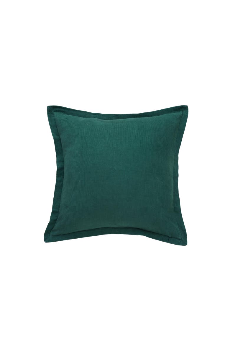 Elliot Cotton Corduroy Hand Stitched Decorative Throw Pillows, Alternate, color, Blue