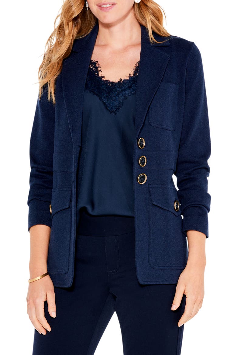 Editor Knit Blazer, Main, color, DARK INDIGO