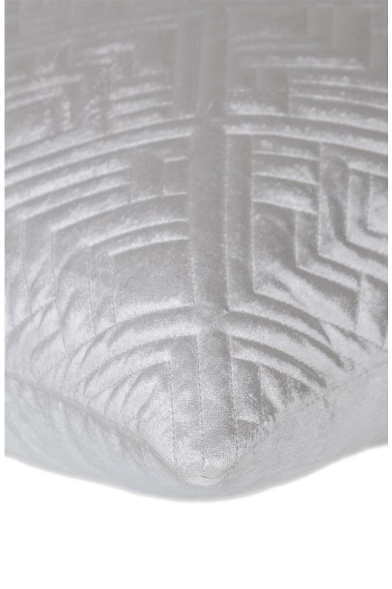 Tufted Velvet Throw Pillow, Alternate, color, WHITE