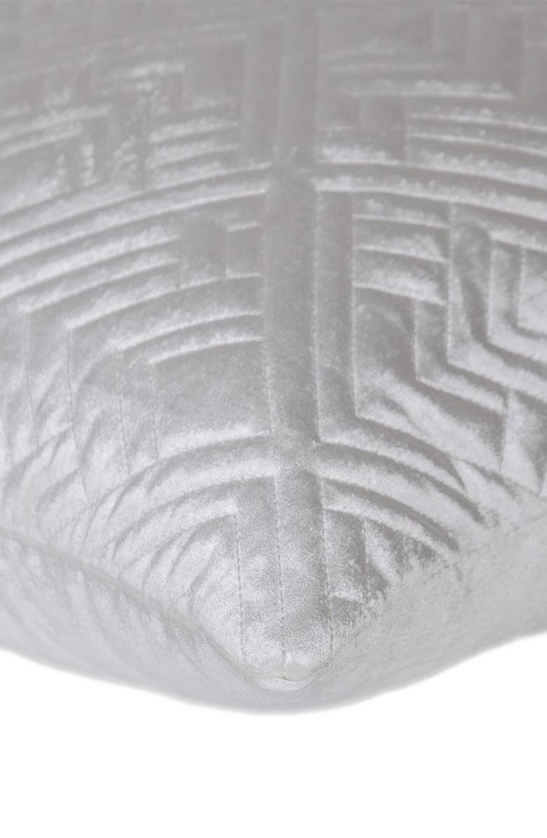 PARKLAND COLLECTION Tufted Velvet Throw Pillow, Alternate, color, White