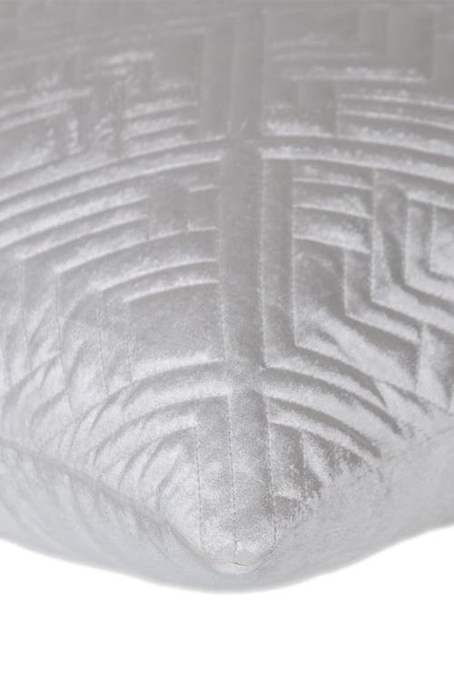 Parkland Collection Tufted Velvet Throw Pillow In White