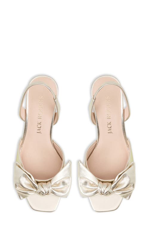 Shop Jack Rogers Eloise Slingback Sandal In Jacks Platinum