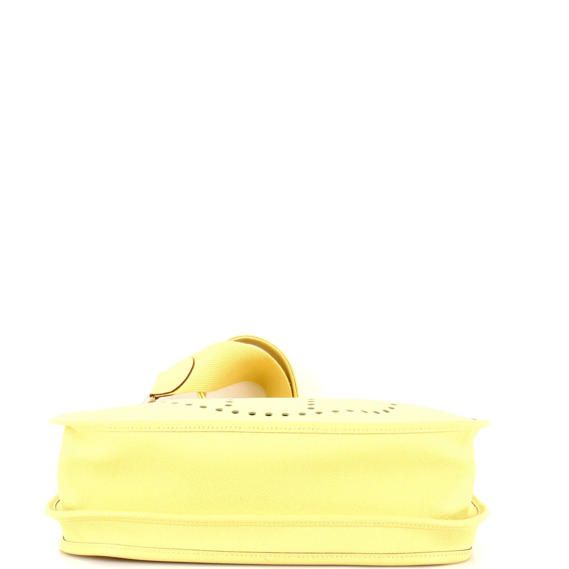 Pre-Owned Hermes Evelyne Bag Gen III Epsom GM, Alternate, color, Jaune Poussin