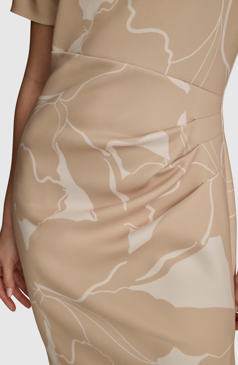 Donna Karan New York Watercolor Print Midi Dress, Alternate, color, 