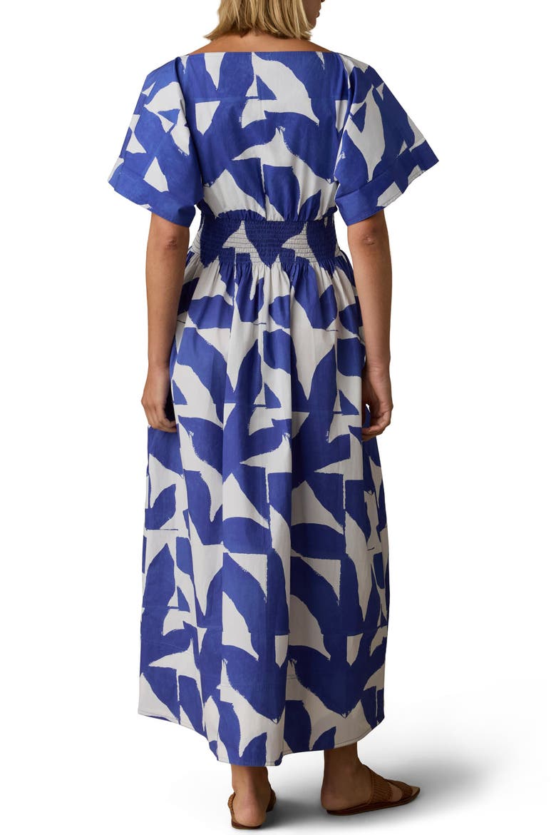 Elia Coastal Poplin A-Line Dress, Alternate, color, SUMMER LEAF