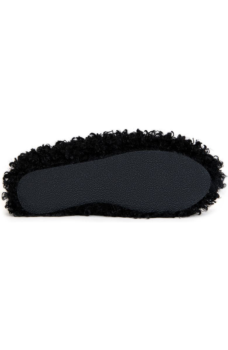 AZALEA WANG Darwin Faux Shearling Clog, Alternate, color, Black