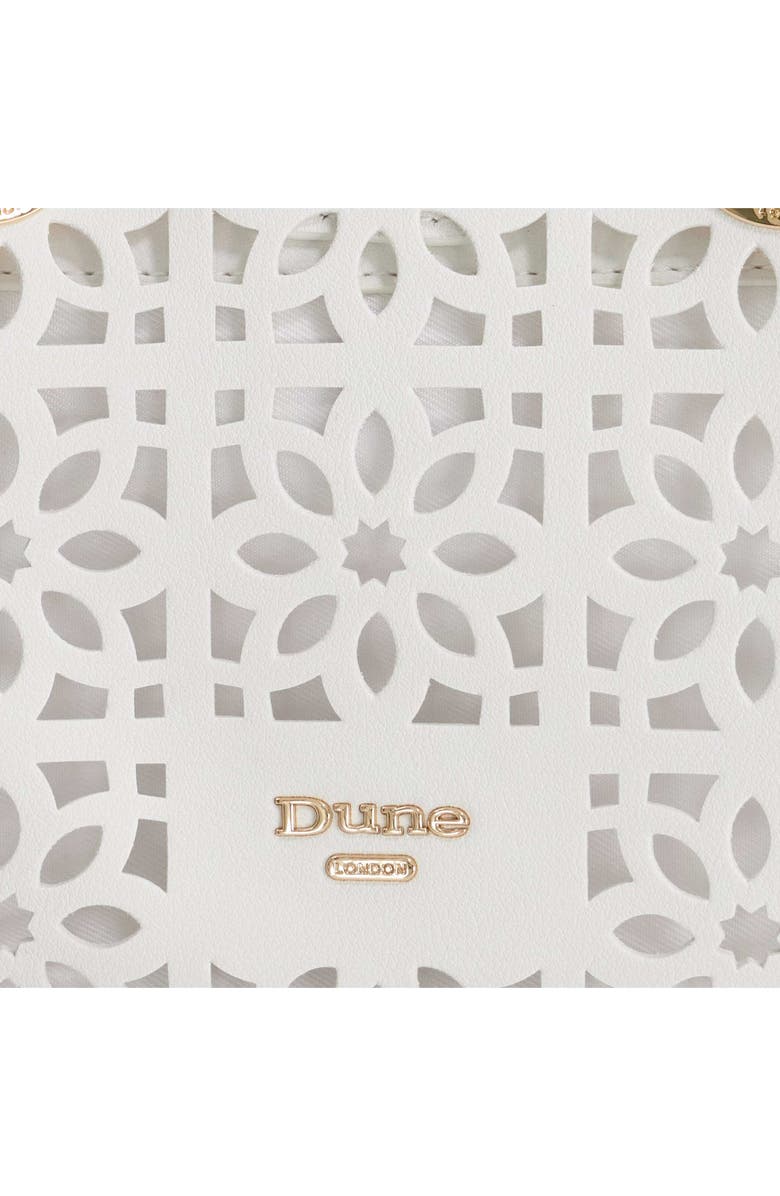 Dune London Diddydelaser Faux Leather Top Handle Bag, Alternate, color, White