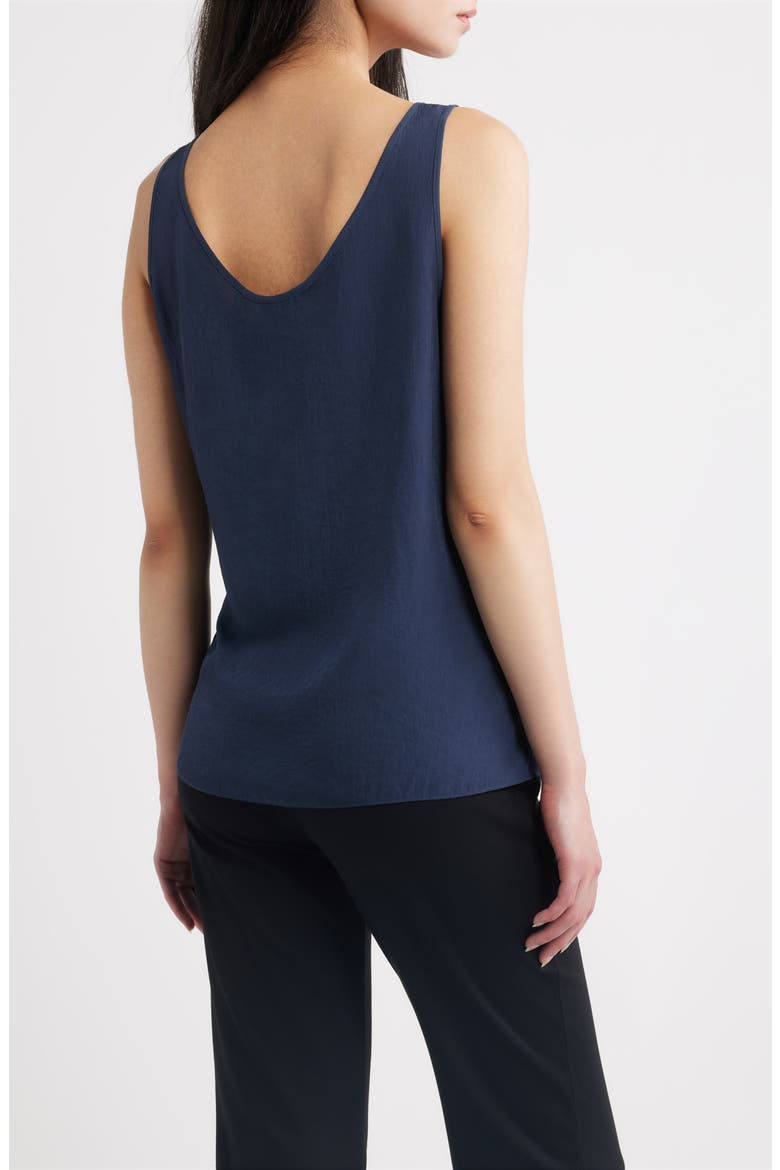Side Tie Drawstring Waist Peplum Top, Alternate, color, NOCTURNE NAVY