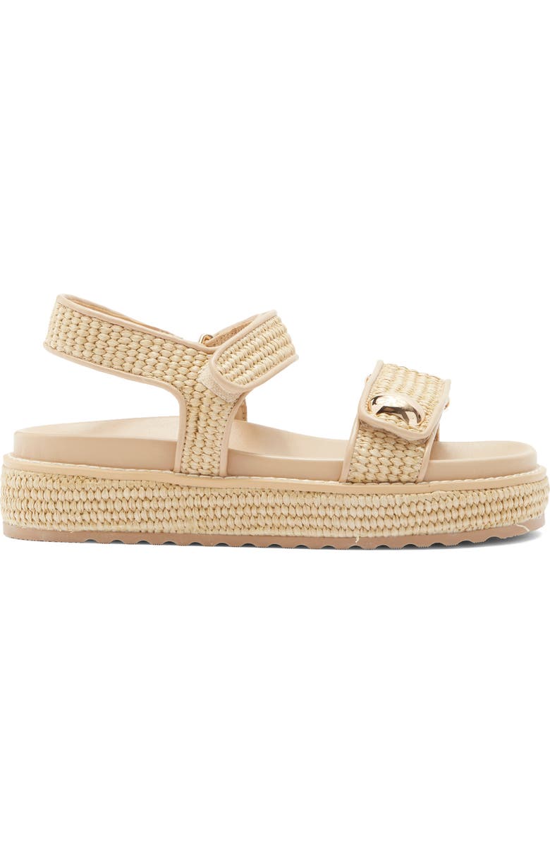 Billini Porter Platform Sandal, Alternate, color, Natural Raffia