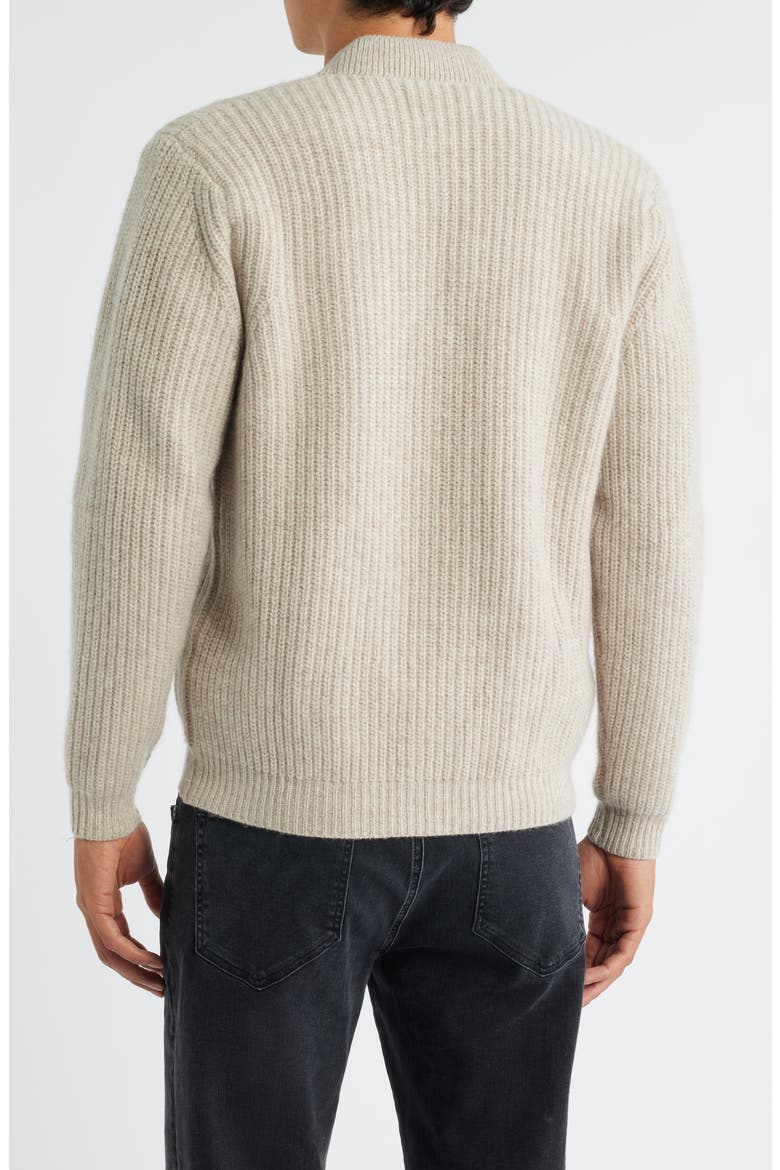 Vale Merino Wool V-Neck Cardigan, Alternate, color, BONE