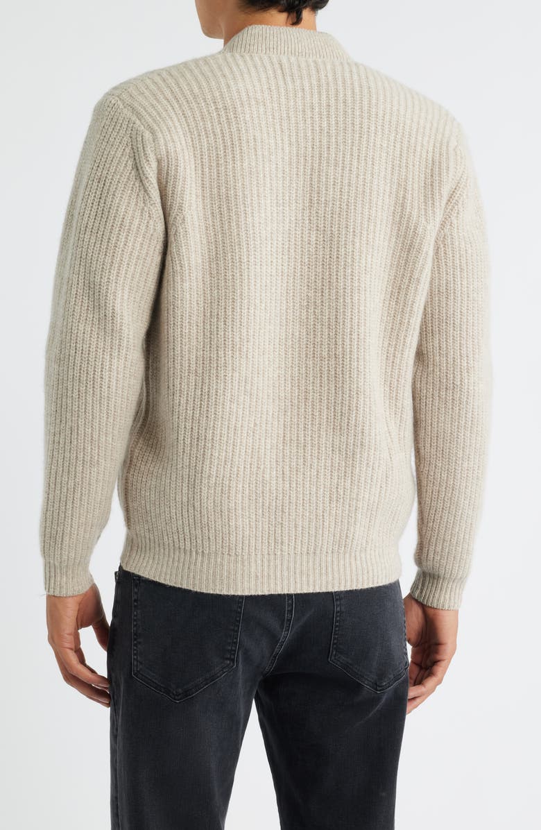 ALEX CRANE Vale Merino Wool V-Neck Cardigan, Alternate, color, Bone