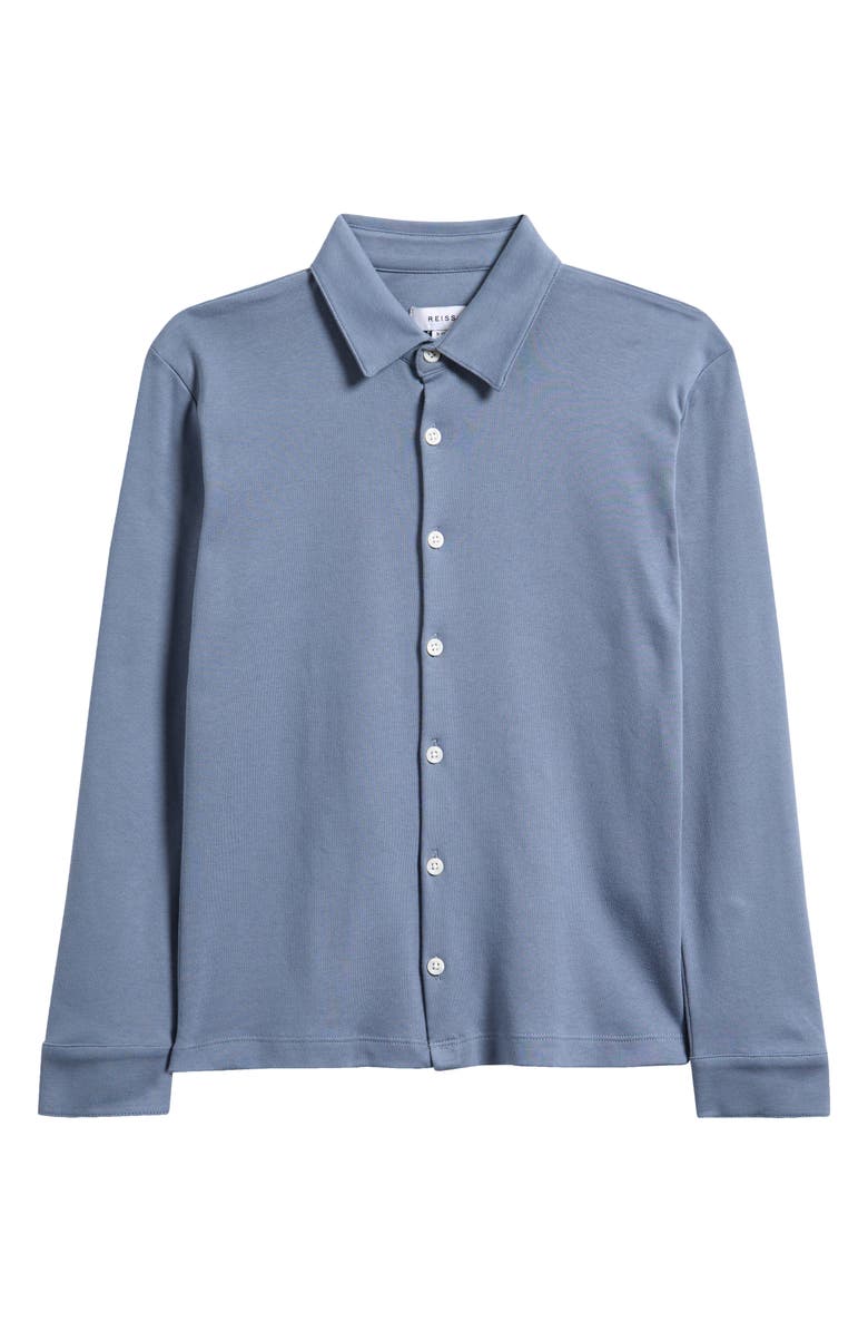 Reiss Kids' Hendon Cotton Button-Up Shirt, Main, color,