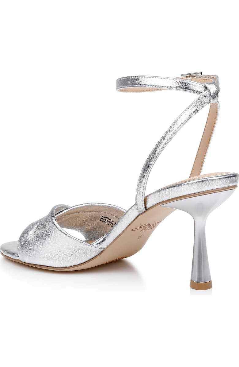 Jewel Badgley Mischka Kaia Ankle Strap Sandal, Alternate, color, Silverleat