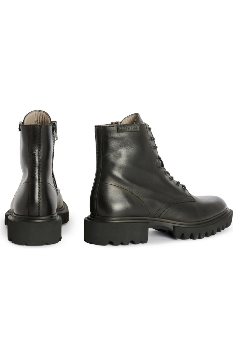 AllSaints Vaughan Zip Derby Boot, Alternate, color, Black