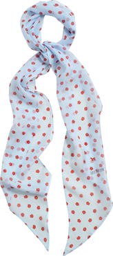 Lost Pattern "Petal Veil" Silk Chiffon Neck Scarf