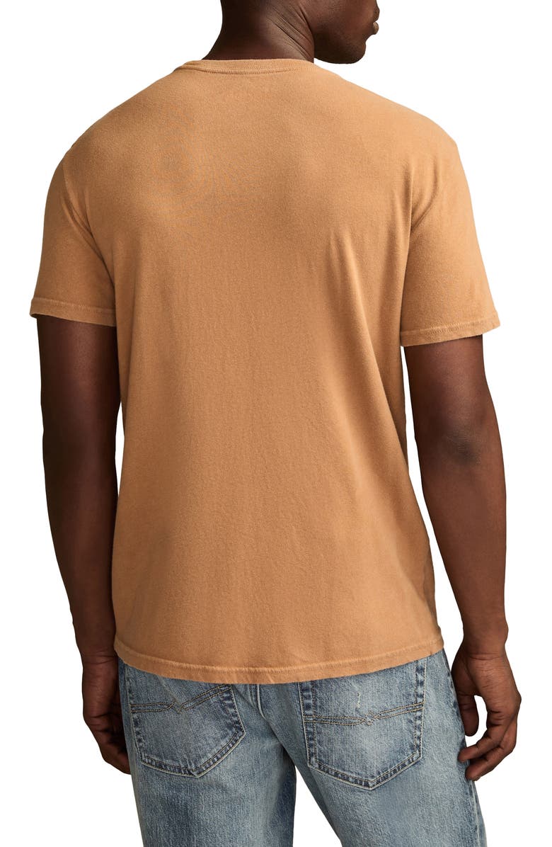 Lucky Brand Modelo Small Skull Embroidered T-Shirt, Alternate, color, Tobacco Brown