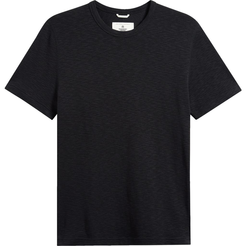 REIGNING CHAMP REIGNING CHAMP SLIM FIT 1X1 SLUB COTTON T-SHIRT