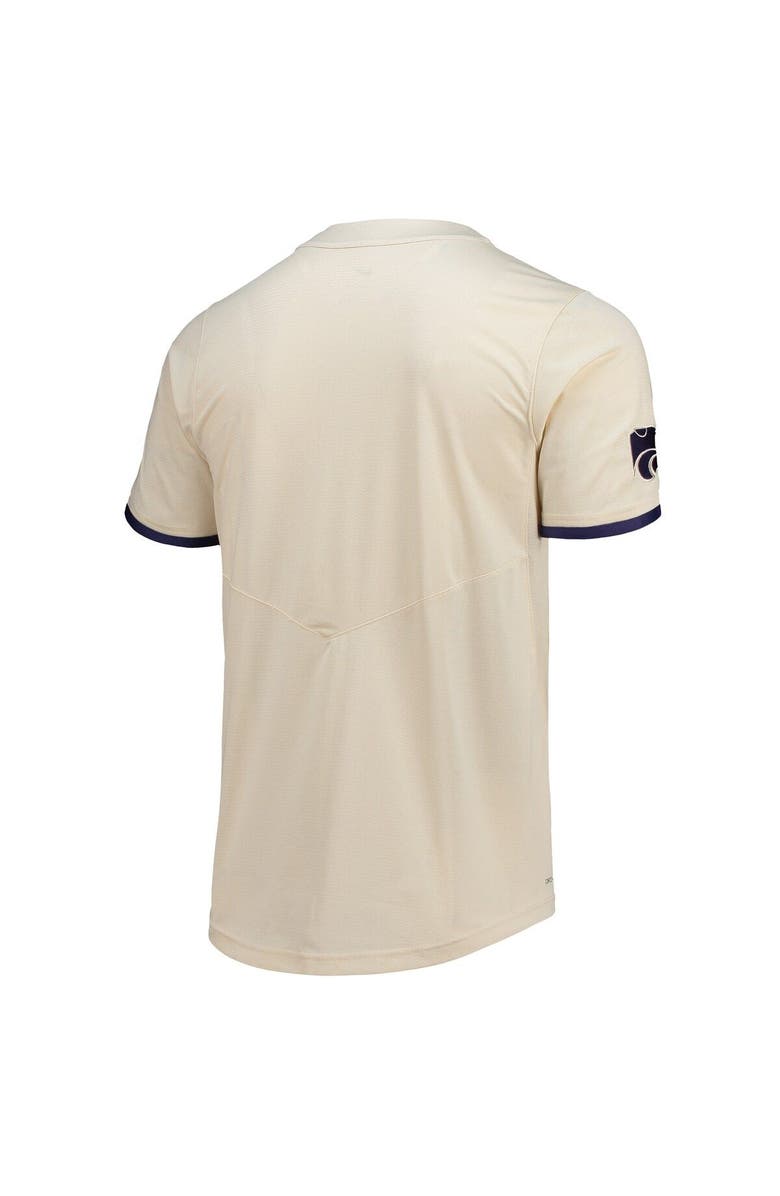 Nike Men's Nike Natural Kansas State Wildcats Replica Baseball Jersey, Alternate, color, Natural