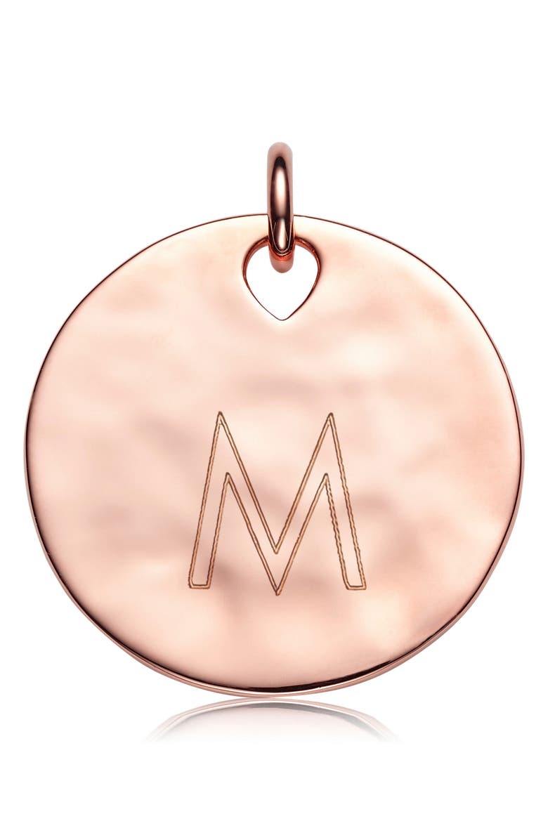 Monica Vinader Engravable Havana Pendant Charm, Alternate, color, Rose Gold