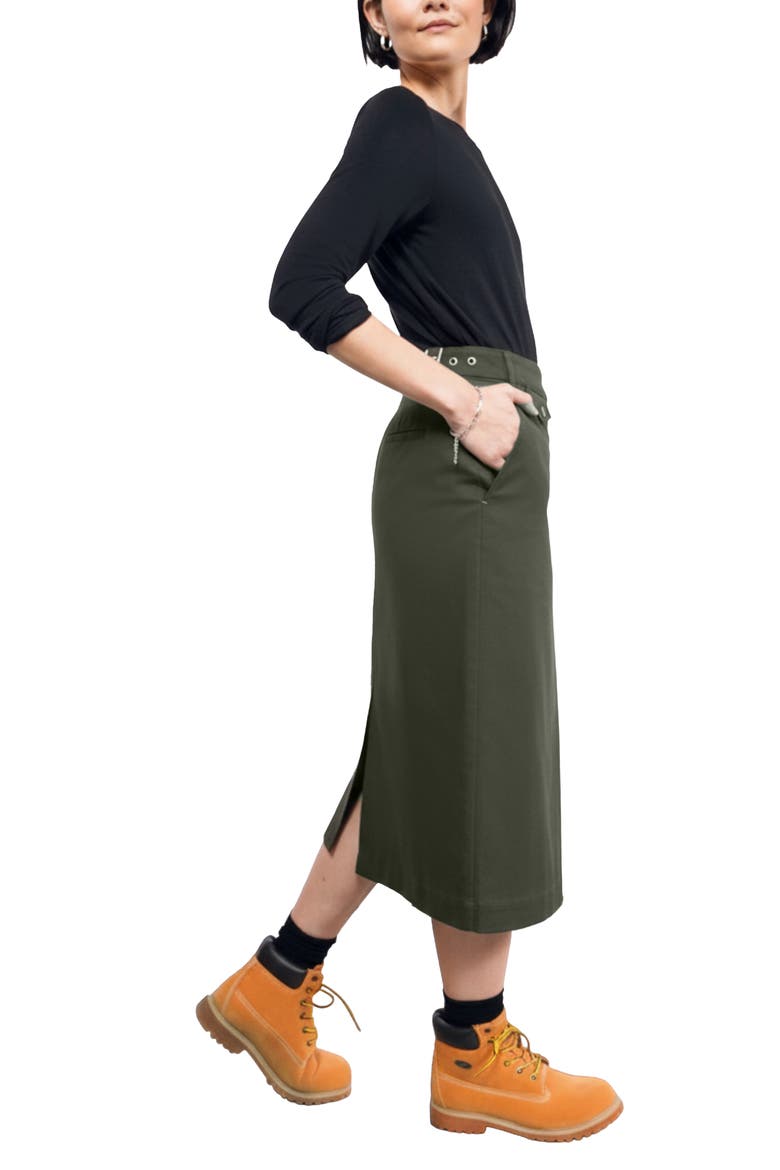 The Essential Utility Wrap Skirt, Alternate, color, SPRUCE